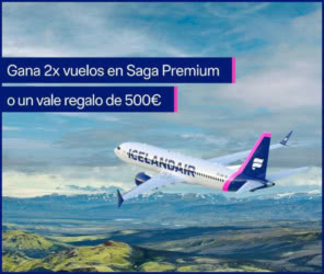 Sorteo Icelandair 5 Vuelos