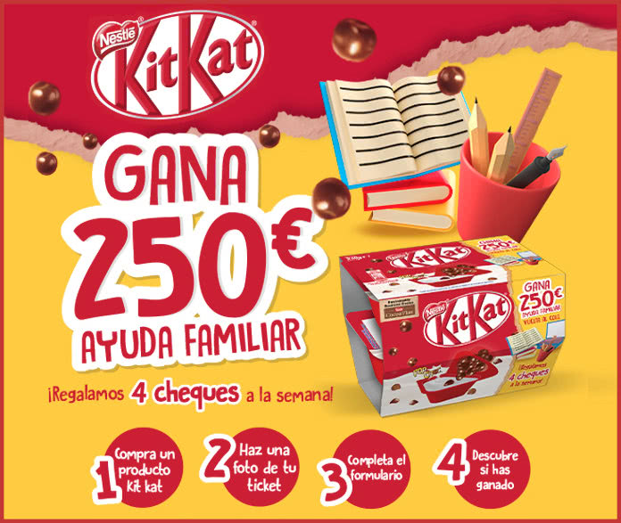 Sorteo Por Compra Kitkat Tarjetas 250 Euros