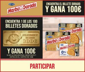 Sorteo Por Compra Marbu 100 Premios 100 €