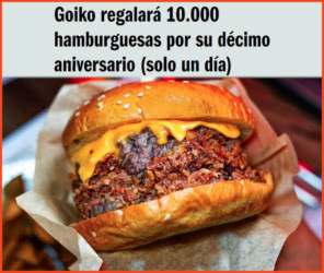 Gratis Goiko 10.000 Hamburguesas