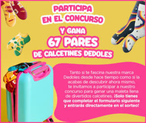 Sorteo Dedoles 67 Pares Calcetines