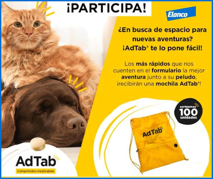 Sorteo Elanco Adtab 100 Mochilas