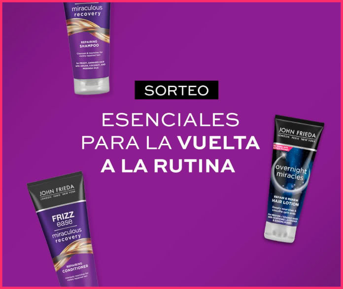 Sorteo John Frieda 5 Lotes Neceser