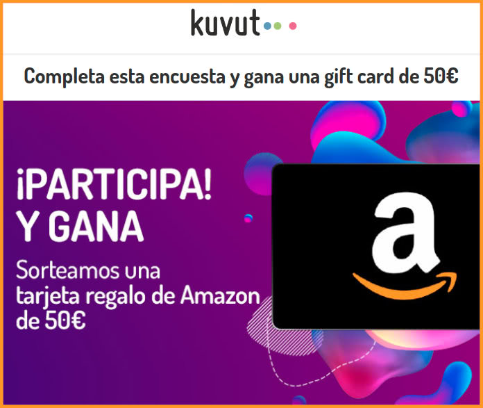 Sorteo Kuvut Tarjeta 50