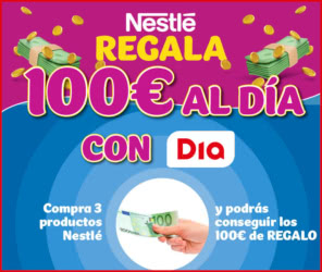 Sorteo Por Compra Nestlé Dia 100 Euros Diarios