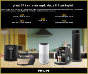 Reembolso Philips Elcorteingles Hasta 50 Euros