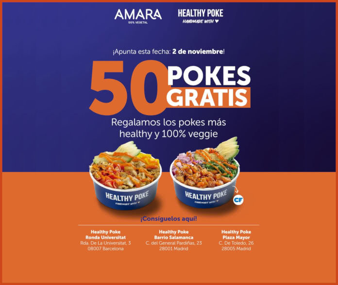Sorteo Amara Healthy Poke 50 Premios