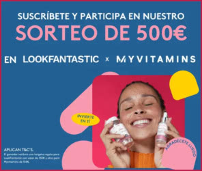 Sorteo Lookfantastic Myvitamins 500 E
