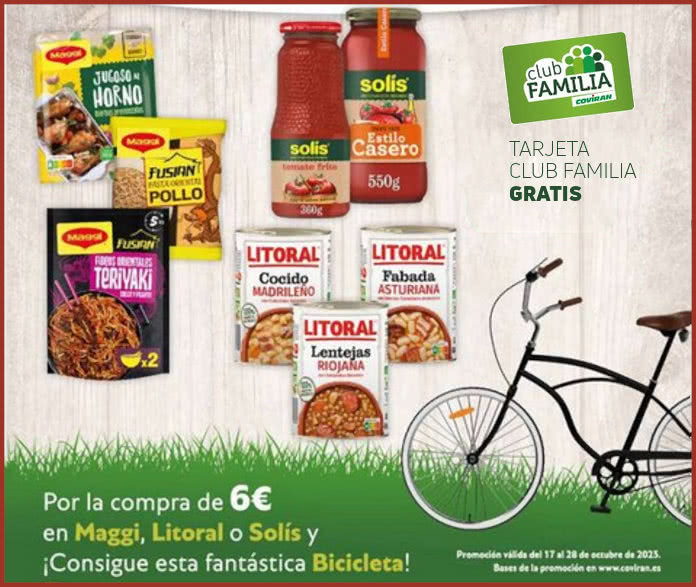 Sorteo Por Compra Coviran Maggi Litoral Solis Bici