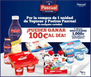 Sorteo Por Compra Pascual 1000 Euros