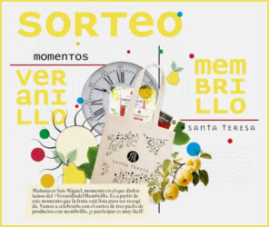Sorteo Santa Teresa 3 Lotes Membrillo