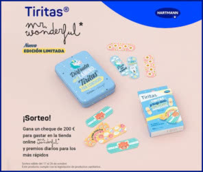Sorteo Tiritas Mr Wonderful 200 euros