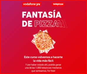 Sorteo Vodafone Telepizza