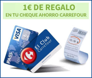 Gratis Panel De Consumo 1 Euro Cheque Carrefour