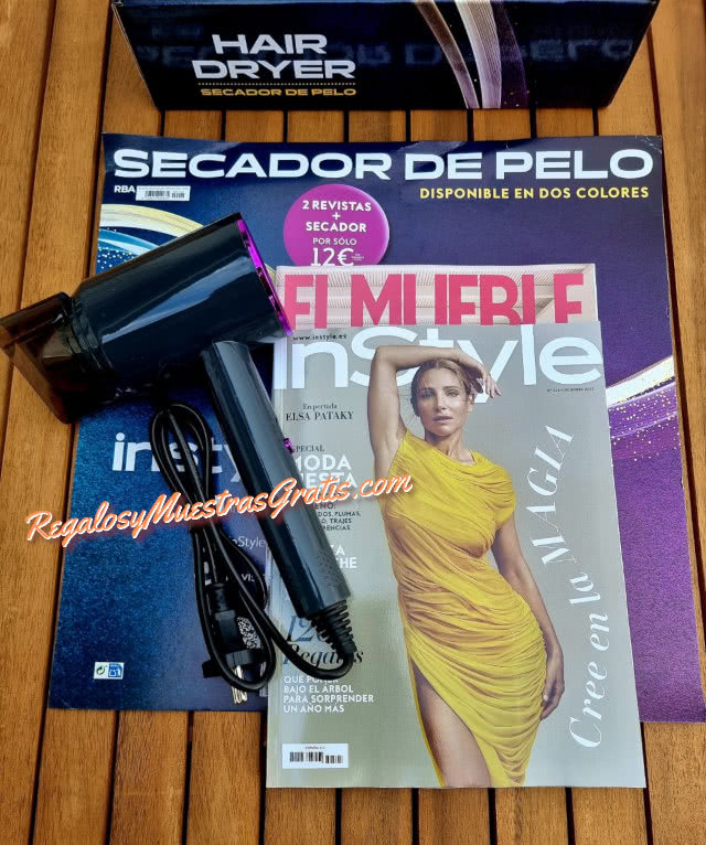 Regalos Revistas Diciembre 2023 Instyle Secador