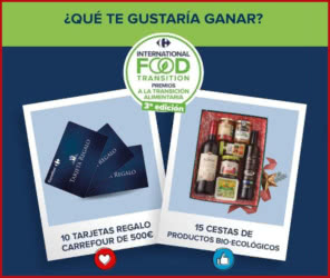 Sorteo Carrefour Premios Transicion Alimentaria