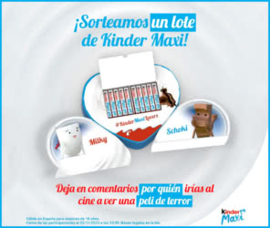 Sorteo Kinder Bueno Lote Kinder Maxi