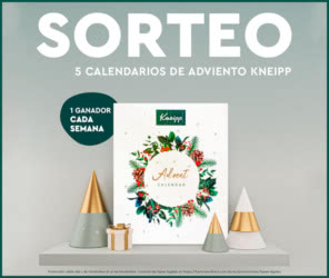 Sorteo Kneipp 5 Calendarios Adviento