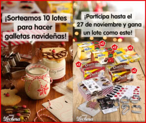 Sorteo La Lechera 10 Lotes Galletas Navidenas