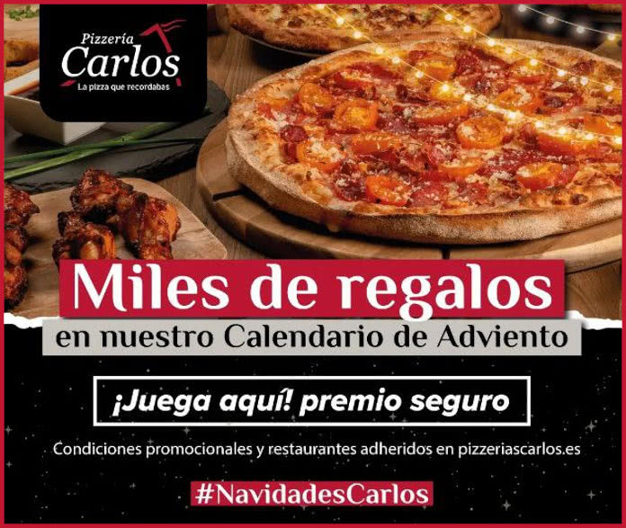 Sorteo Pizzerias Carlos Calendario Adviento