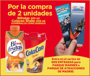 Sorteo Por Compra Bifrutas Colacao Entradas Parques