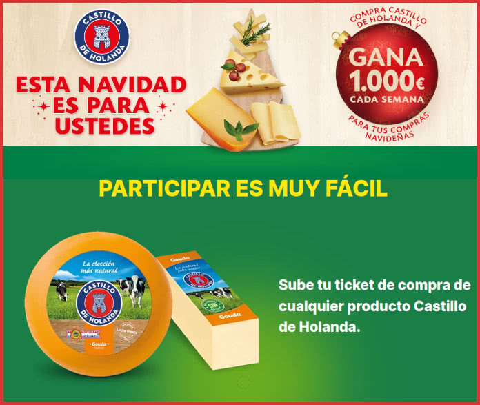 Sorteo Por Compra Castillo De Holanda 1000 Euros Semanales