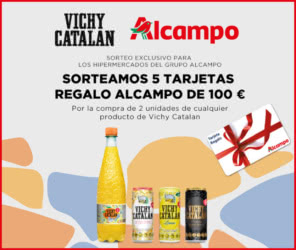 Sorteo Por Compra Vichy Catalan Alcampo