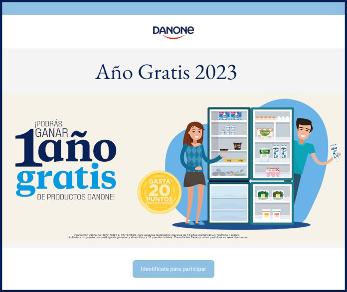 Sorteo Por Puntos Danone Lote 12 Meses