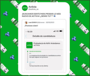 Tester Activia Kefir Arandanos