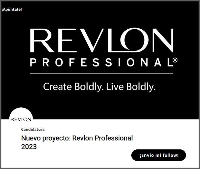Tester Trnd Revlon Professional Proyecto