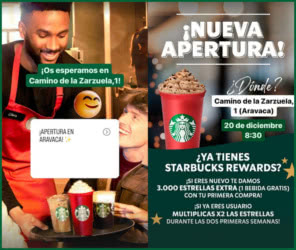 Gratis Starbucks 100 Primeros Aravaca