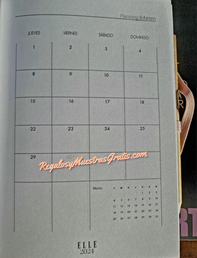 Regalos Revistas Enero 2024 Elle Agenda Planificador