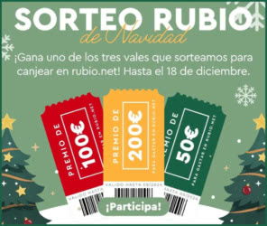 Sorteo Cuadernos Rubio 3 Vales Hasta 200