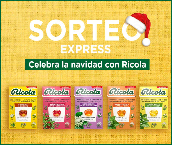 Sorteo Ricola 25 Packs Caramelos
