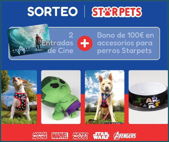 Sorteo Starpets Entradas Cine Bono 100e