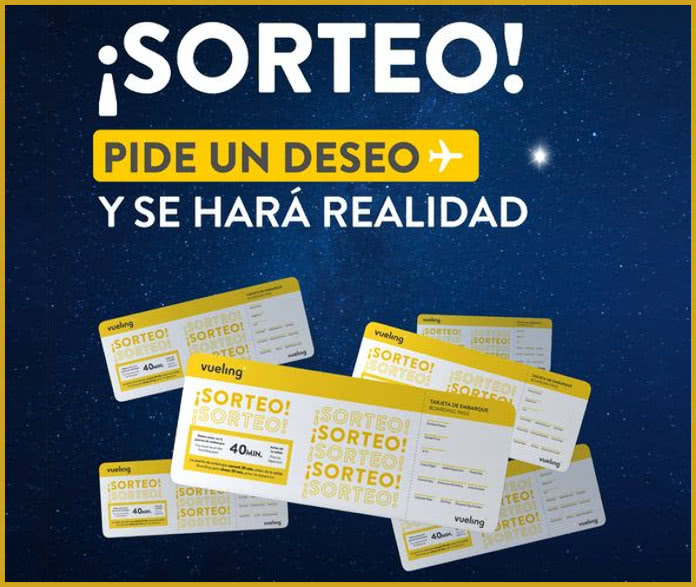 Sorteo Vueling 3 Vuelos