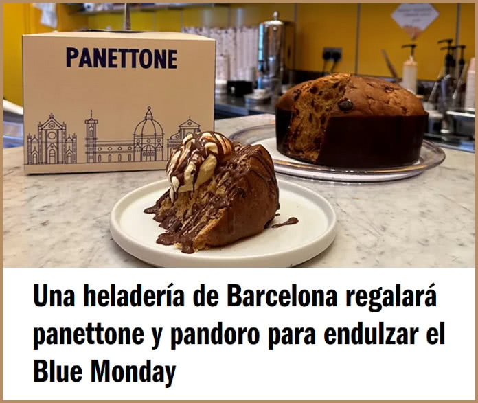 Gratis Panettone Heladeria Bcn Blue Monday
