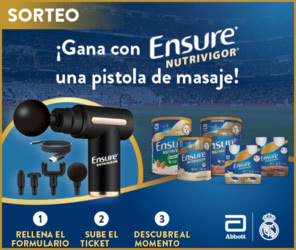 Sorteo Por Compra Ensure Nutrivigor 60 Pistolas Masaje