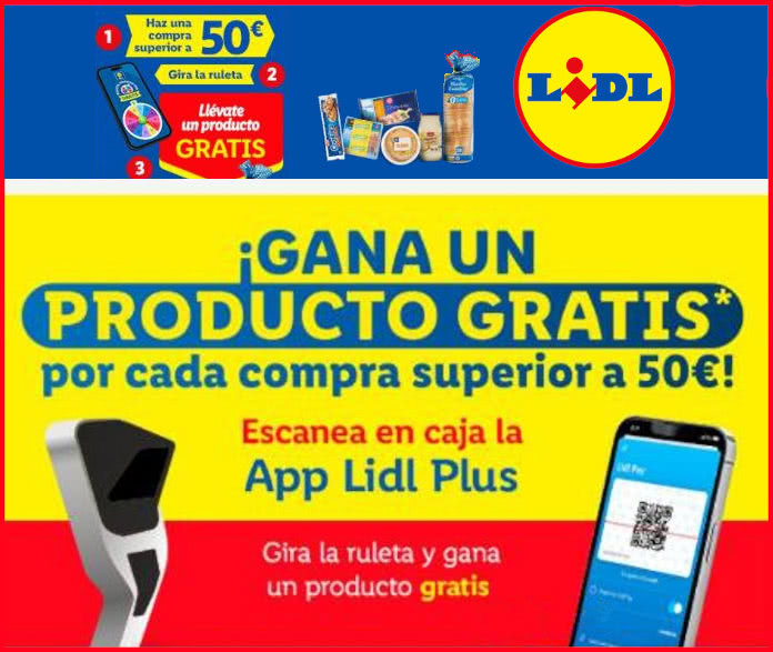 Obtén productos gratis con la ruleta de Lidl (Finalizada) – Regalos y