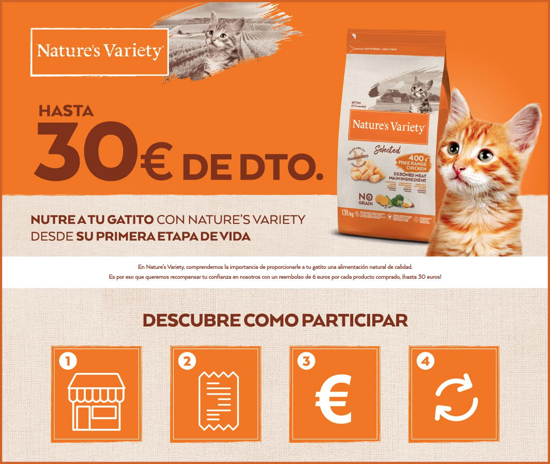 Reembolso Natures Variety 30e