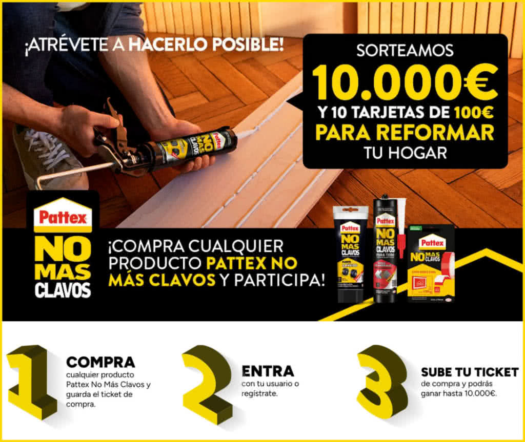 Pro22 Putex Pattex sortea premio de 10.000€ y 10 premios de 100€ (Finalizada ...