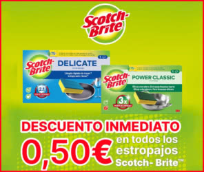 Cupones Descuento Scotch Brite 50 Cents