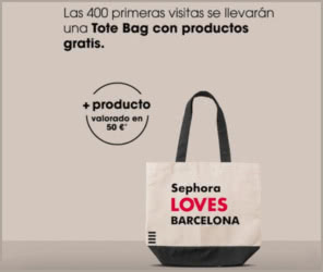 Gratis Sephora 400 Tote Bags Barcelona