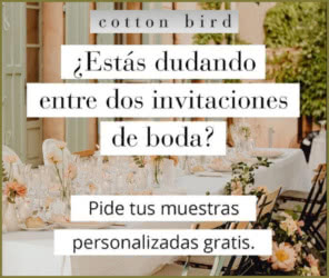 Muestras Gratis Cotton Bird Bodas