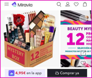 Chollos Miravia Caja Sorpresa Maquillaje 4.95e