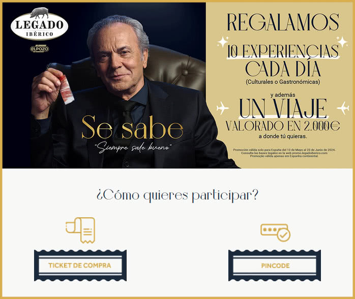 Sorteo Por Compra Legado Iberico Experiencias Viaje