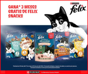 Sorteo Purina 3 Meses Snacks