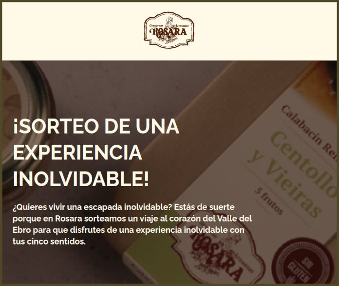 Sorteo Rosara Experiencias