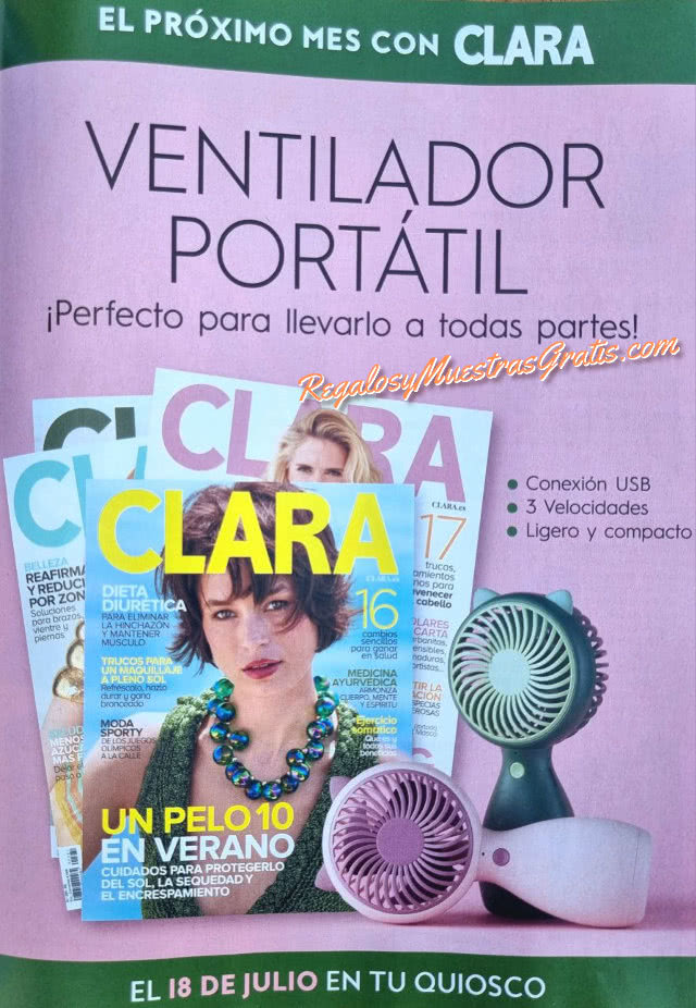 Avance Regalos Revistas Agosto 2024 Clara