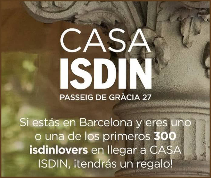 Gratis Isdin 300 Primeros Barcelona